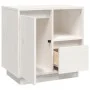 Solid white pine wood bedside table 50x34x50 cm by , Nightstands - Ref: Foro24-814481, Price: 67,13 €, Discount: %