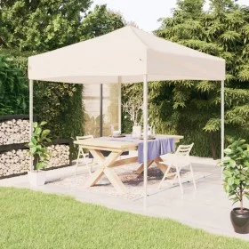 Folding cream-colored party tent 2x2 m by , Tents and gazebos - Ref: Foro24-93494, Price: 95,25 €, Discount: %
