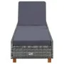 Liege mit grauem synthetischem Rattankissen von vidaXL, Liegen - Ref: Foro24-310475, Preis: 167,72 €, Rabatt: %