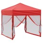 Carpa para fiestas plegable con paredes laterales roja 2x2 m de , Carpas y cenadores - Ref: Foro24-93513, Precio: 98,86 €, De...