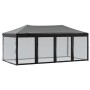 Folding party tent with black side walls 3x6 m by , Tents and gazebos - Ref: Foro24-93553, Price: 192,45 €, Discount: %