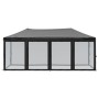 Folding party tent with black side walls 3x6 m by , Tents and gazebos - Ref: Foro24-93553, Price: 192,45 €, Discount: %