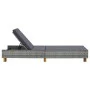 Lounger with gray synthetic rattan cushion by vidaXL, Loungers - Ref: Foro24-310475, Price: 167,72 €, Discount: %