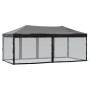 Folding party tent with black side walls 3x6 m by , Tents and gazebos - Ref: Foro24-93553, Price: 192,45 €, Discount: %