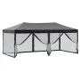 Folding party tent with black side walls 3x6 m by , Tents and gazebos - Ref: Foro24-93553, Price: 188,93 €, Discount: %