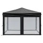 Folding party tent with black side walls 3x3 m by , Tents and gazebos - Ref: Foro24-93532, Price: 129,14 €, Discount: %