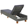 Liege mit grauem synthetischem Rattankissen von vidaXL, Liegen - Ref: Foro24-310475, Preis: 165,54 €, Rabatt: %