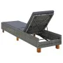 Liege mit grauem synthetischem Rattankissen von vidaXL, Liegen - Ref: Foro24-310475, Preis: 167,72 €, Rabatt: %