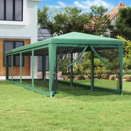Partyzelt mit 10 grünen HDPE-Mesh-Wänden 3x12 m. von , Zelte und Pavillons - Ref: Foro24-319248, Preis: 209,75 €, Rabatt: %