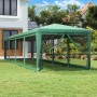 Party tent with 10 green HDPE mesh walls 3x12 m by , Tents and gazebos - Ref: Foro24-319248, Price: 207,06 €, Discount: %