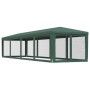 Party tent with 10 green HDPE mesh walls 3x12 m by , Tents and gazebos - Ref: Foro24-319248, Price: 207,06 €, Discount: %