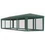 Party tent with 10 green HDPE mesh walls 3x12 m by , Tents and gazebos - Ref: Foro24-319248, Price: 209,75 €, Discount: %