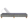Lounger with gray synthetic rattan cushion by vidaXL, Loungers - Ref: Foro24-310475, Price: 165,54 €, Discount: %