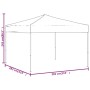 Folding party tent black 3x3 m by , Tents and gazebos - Ref: Foro24-93518, Price: 109,07 €, Discount: %