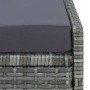 Lounger with gray synthetic rattan cushion by vidaXL, Loungers - Ref: Foro24-310475, Price: 165,54 €, Discount: %
