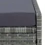 Lounger with gray synthetic rattan cushion by vidaXL, Loungers - Ref: Foro24-310475, Price: 167,72 €, Discount: %