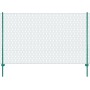Drahtgitterzaun mit Stahlpfosten 25x1,5 m in Grün. von , Zaunpaneele - Ref: Foro24-144616, Preis: 165,38 €, Rabatt: %