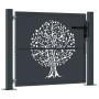 Gartentor aus anthrazitgrauem Stahl mit Baumdesign, 105x80 cm. von , Gartentore - Ref: Foro24-153154, Preis: 198,28 €, Rabatt: %