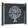 Gartentor aus anthrazitgrauem Stahl mit Baumdesign, 105x80 cm. von , Gartentore - Ref: Foro24-153154, Preis: 181,75 €, Rabatt: %