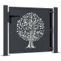Gartentor aus anthrazitgrauem Stahl mit Baumdesign, 105x80 cm. von , Gartentore - Ref: Foro24-153154, Preis: 181,75 €, Rabatt: %