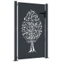 Garden gate in anthracite grey steel with tree design, 105x130 cm. by , garden gates - Ref: Foro24-153156, Price: 244,46 €, D...