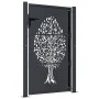 Garden gate in anthracite grey steel with tree design, 105x130 cm. by , garden gates - Ref: Foro24-153156, Price: 229,52 €, D...