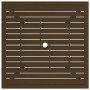 Brauner Gartentisch aus Stahl, 81,5 x 81,5 x 72 cm von vidaXL, Gartentische - Ref: Foro24-312279, Preis: 126,60 €, Rabatt: %