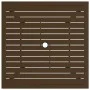 Brauner Gartentisch aus Stahl, 81,5 x 81,5 x 72 cm von vidaXL, Gartentische - Ref: Foro24-312279, Preis: 124,61 €, Rabatt: %