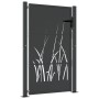 Puerta de jardín acero gris antracita diseño hierba 105x130 cm de , Puertas de jardín - Ref: Foro24-153168, Precio: 289,69 €,...