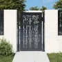 Puerta de jardín acero gris antracita diseño bambú 105x130 cm de , Puertas de jardín - Ref: Foro24-153180, Precio: 241,10 €, ...