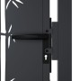 Puerta de jardín acero gris antracita diseño bambú 105x130 cm de , Puertas de jardín - Ref: Foro24-153180, Precio: 254,52 €
