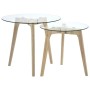 Set aus 2 Beistelltischen aus gehärtetem Glas. von , Couchtisch - Ref: Foro24-249501, Preis: 79,56 €, Rabatt: %