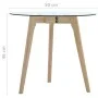 Set of 2 side tables with tempered glass tops. by , Coffee table - Ref: Foro24-249501, Price: 74,37 €, Discount: %