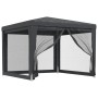 Partyzelt mit 4 Wänden aus anthrazitgrauem HDPE-Netzstoff 3x3 m. von , Zelte und Pavillons - Ref: Foro24-319229, Preis: 91,26...