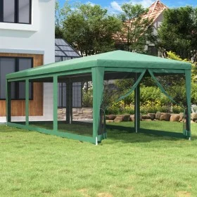 Partyzelt mit 8 grünen HDPE-Netzwänden 3x9 m. von , Zelte und Pavillons - Ref: Foro24-319243, Preis: 156,33 €, Rabatt: %