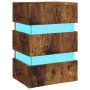 LED nightstand made of smoked oak engineered wood, measuring 45x35x67 cm. by , Nightstands - Ref: Foro24-326848, Price: 125,8...