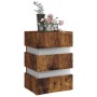 LED nightstand made of smoked oak engineered wood, measuring 45x35x67 cm. by , Nightstands - Ref: Foro24-326848, Price: 125,8...