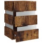 LED nightstand made of smoked oak engineered wood, measuring 45x35x67 cm. by , Nightstands - Ref: Foro24-326848, Price: 125,8...