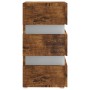 LED nightstand made of smoked oak engineered wood, measuring 45x35x67 cm. by , Nightstands - Ref: Foro24-326848, Price: 125,8...