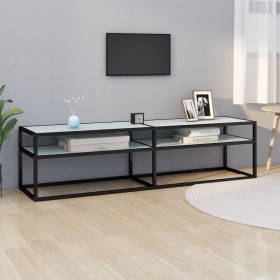 TV-Möbel aus gehärtetem Glas in weißem Marmorfarben, 160x40x40,5 cm. von , TV-Möbel - Ref: Foro24-331720, Preis: 115,94 €, Ra...