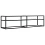 TV-Möbel aus gehärtetem Glas in weißem Marmorfarben, 160x40x40,5 cm. von , TV-Möbel - Ref: Foro24-331720, Preis: 114,14 €, Ra...