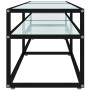 TV-Möbel aus gehärtetem Glas in weißem Marmorfarben, 160x40x40,5 cm. von , TV-Möbel - Ref: Foro24-331720, Preis: 115,94 €, Ra...
