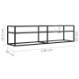 TV-Möbel aus gehärtetem Glas in weißem Marmorfarben, 160x40x40,5 cm. von , TV-Möbel - Ref: Foro24-331720, Preis: 115,94 €, Ra...