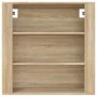 Wandschrank aus Eichenholz-Sonoma-Sperrholz 80x33x80 cm von , Sideboards - Ref: Foro24-816595, Preis: 74,22 €, Rabatt: %