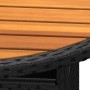 Garden table acacia wood and black synthetic rattan Ø80x75 cm by vidaXL, Garden tables - Ref: Foro24-310608, Price: 94,66 €, ...