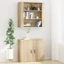 Wandschrank aus Eichenholz-Sonoma-Sperrholz 80x33x80 cm von , Sideboards - Ref: Foro24-816595, Preis: 74,22 €, Rabatt: %