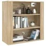Wandschrank aus Eichenholz-Sonoma-Sperrholz 80x33x80 cm von , Sideboards - Ref: Foro24-816595, Preis: 74,22 €, Rabatt: %