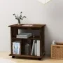 Armario ruedas madera contrachapada roble ahumado 60x45x60 cm de , Taquillas y armarios de almacenamiento - Ref: Foro24-82635...