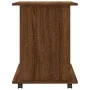 Wheeled wardrobe made of brown oak plywood, measuring 60x45x60cm. by , Lockers and storage cabinets - Ref: Foro24-826356, Pri...
