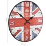 Vintage wall clock with flowers UK 30 cm by , Wall clocks - Ref: Foro24-50627, Price: 17,36 €, Discount: %